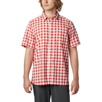 Columbia PFG Super Slack Tide Camp, Camisa Rojos Para Hombre | 493501-VKT